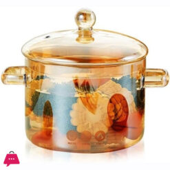Pyrex Glass Bowl High Borosilicate Glass Cookware Amber Glass - 2.0Ltr