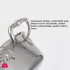 Tri-Ply Casserole With Lid Hand-Hammered Textured – 28Cm 12 Tri-Ply Casserole With Lid Hand-Hammered Textured – 28Cm