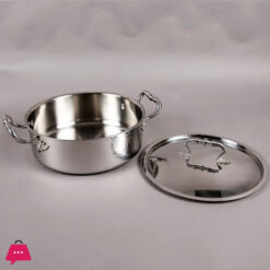 Tri-Ply Casserole With Lid Hand-Hammered Textured – 28Cm 15 Tri-Ply Casserole With Lid Hand-Hammered Textured – 28Cm