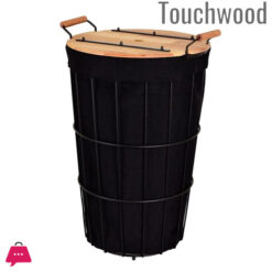 Touch Wood Modern Laundry Basket With Wooden Lid