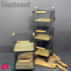 Touch Wood Modern Potato Onion Basket 2 Steps & 3 Steps