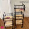 Touch Wood Modern Potato Onion Basket 2-Steps &Amp; 3 Steps