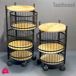 Touch Wood Portable Luxury Onion Basket 2-Steps & 3 Steps
