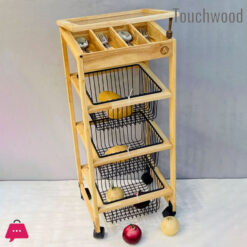 Touch Wood Square Multi-Purpose Rack 2-Steps &Amp; 3 Steps