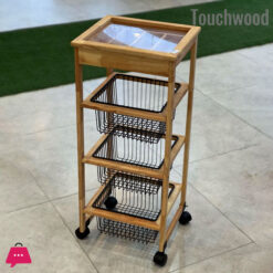 Touch Wood Square Multi-Purpose Rack 2-Steps &Amp; 3 Steps