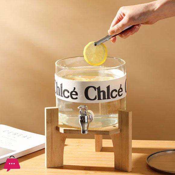 Transparent Beverage Juice Dispenser Kettle With Tap Capacity 2.3 Liter 4 Transparent Beverage Juice Dispenser Kettle With Tap Capacity 2.3 Liter - Image 2