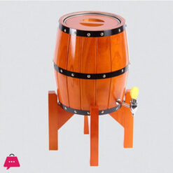 Wooden Barrel Inner Stainless Steel Beverages Dispenser - 3Liter