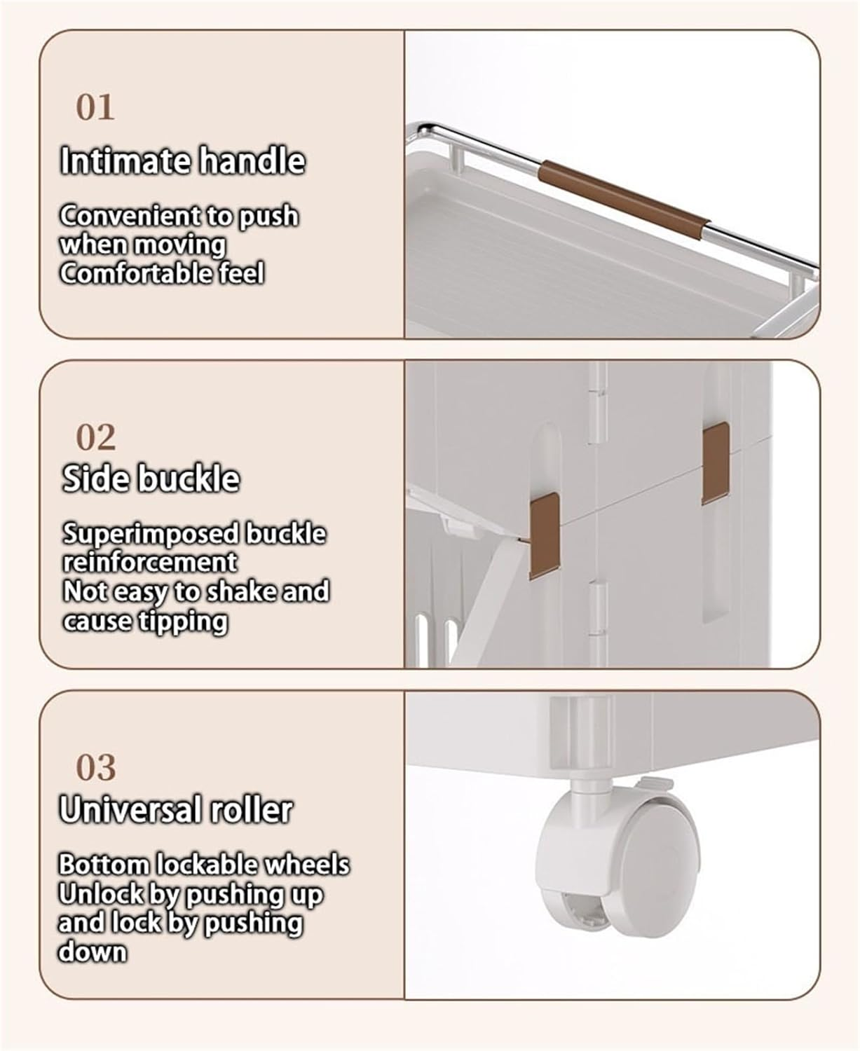 3-Tier Laundry Baskets Laundry Hamper Basket With Wheels 16 3-Tier Laundry Baskets Laundry Hamper Basket With Wheels