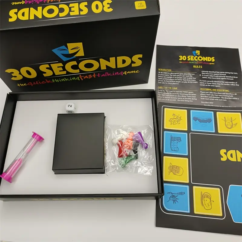 30 Seconds Board Game Birthday Gift And Family Game
