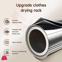 304 Stainless Steel Wall Mounting Foldable Cloth Drying Rack