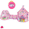 3in1 Castle Tent House For Kids + Free 50 Balls