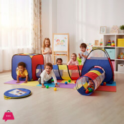 4-in-1 Play Tent Children's Tent with Tunnel for Home and Garden