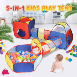 5 In 1 Multicolor Ball Pit Tunnel Tent House Multicolor