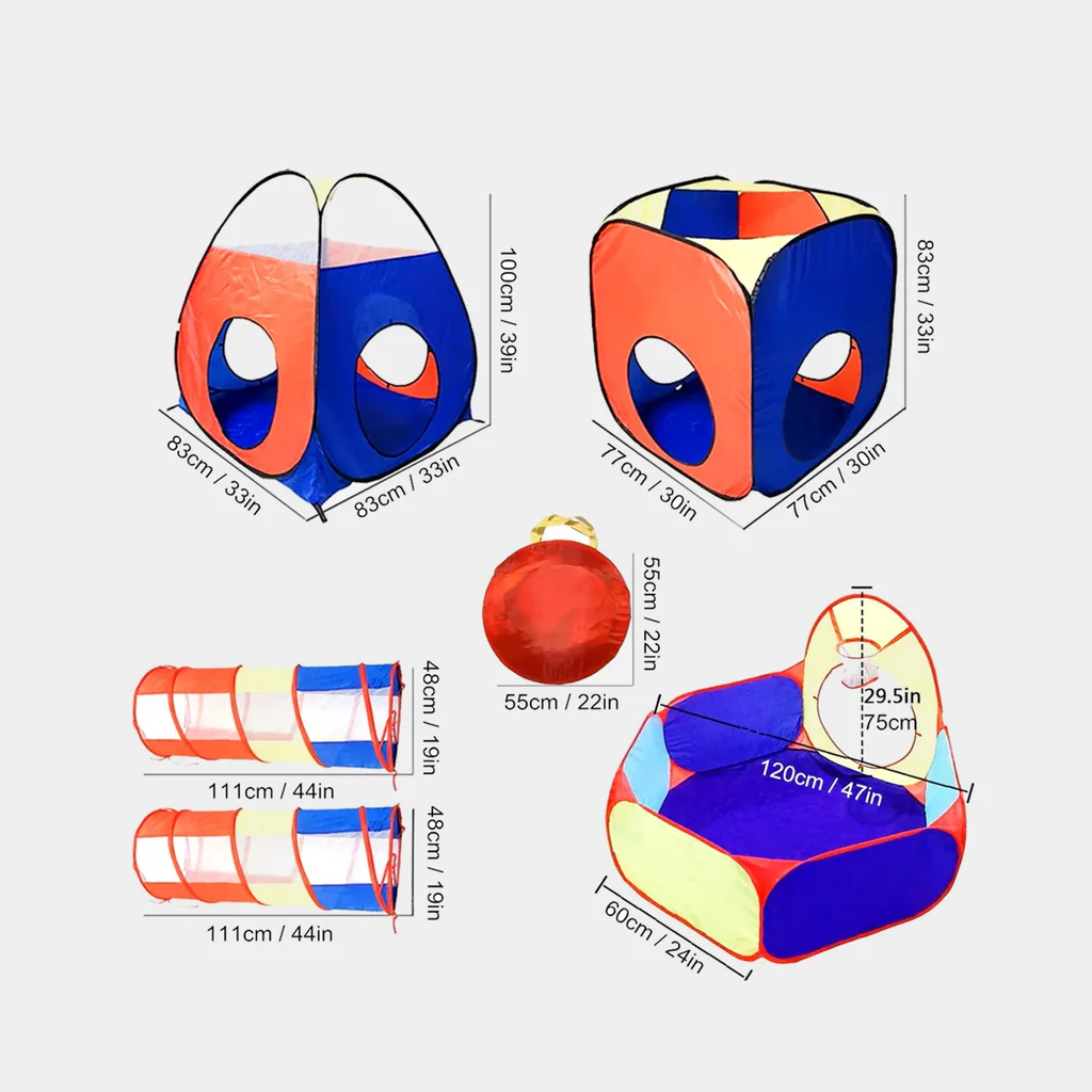5 In 1 Multicolor Ball Pit Tunnel Tent House Multicolor 12 5 In 1 Multicolor Ball Pit Tunnel Tent House Multicolor
