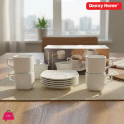 Danny Home Cappuccino 6 Cup & 6 Saucer - 120ml