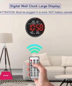Digital Wall Clock With Remote Control Function
