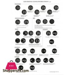 Digital Wall Clock With Remote Control Function