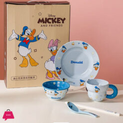 Disney Ceramic Dinnerware Set 6-Piece - Donald Duck & Daisy Duck