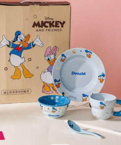 Disney Ceramic Dinnerware Set 6-Piece - Donald Duck & Daisy Duck