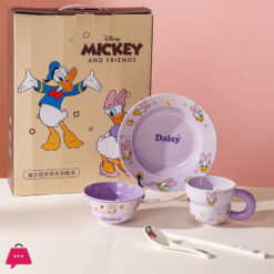 Disney Ceramic Dinnerware Set 6-Piece - Donald Duck &Amp; Daisy Duck