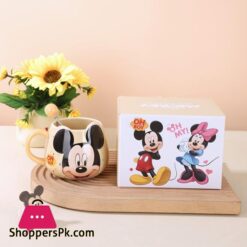 Disney Mickey Mouse Minnie Mouse Dondonald Daisy Duck Couple Ceramic Cup Coffee Cup Big Belly Cup