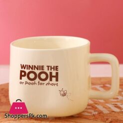 Disney Winnie The Pooh Mug Cute Cartoon Set Cup Ceramic Mug Friend Gift Box