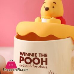 Disney Winnie The Pooh Mug Cute Cartoon Set Cup Ceramic Mug Friend Gift Box