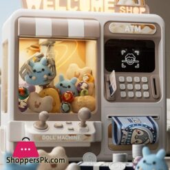 Doll Catcher Atm Claw Machine – 2-In-1 Toy Grabber &Amp; Pretend Play Bank Fun