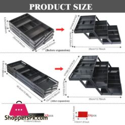 Folding Drawer Organiser Expandable Multi-Layer Organiser Tray Box