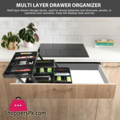 Folding Drawer Organiser Expandable Multi-Layer Organiser Tray Box