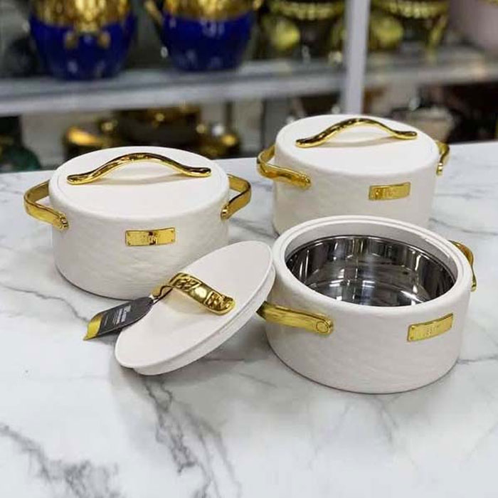 High Quality 3 Pcs Hot Pot Set 1.5L/2L/2.5L