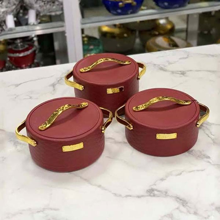 High Quality 3 Pcs Hot Pot Set 1.5L/2L/2.5L