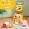 Mini Cute Little Duck Dispenser With Plastic Glass For Kids