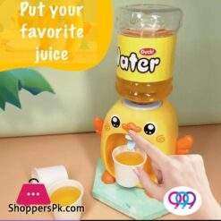 Mini Cute Little Duck Dispenser With Plastic Glass For Kids