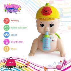 Musical Baby Crawling Toy For Kids With 3D Lights Music Toys For Babies Multicolor