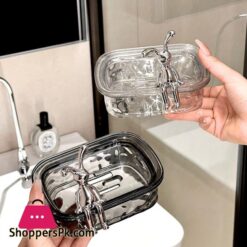 Plastic Rabbit Decor Soap Dish Draining Water