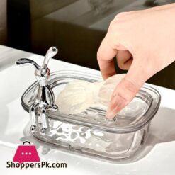 Plastic Rabbit Decor Soap Dish Draining Water