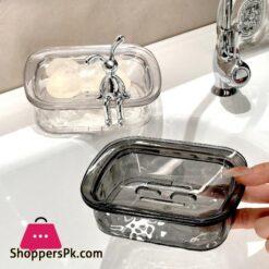 Plastic Rabbit Decor Soap Dish Draining Water