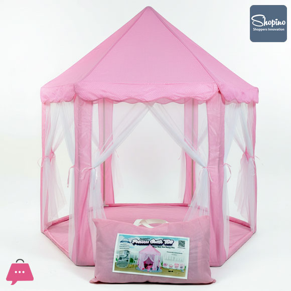 Shopino Princess Castle Tent Indoor Outdoor Fairy House Kids Play Tent