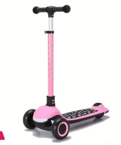 A One-Button Collapsible Scooter With Adjustable Height, Soft Handlebars With Lights - Image 2