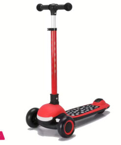 A One-Button Collapsible Scooter With Adjustable Height, Soft Handlebars With Lights - Image 4