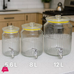 Acrylic Beverage Dispenser Drink Cooler in 3 Size