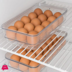 Acrylic Egg Tray with Lid 18x1