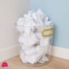 Acrylic Waste Paper Bin 10 Inches