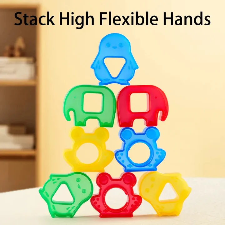 Animal Shape Stacking Puzzle Building Blocks 8 Animal Shape Stacking Puzzle Building Blocks