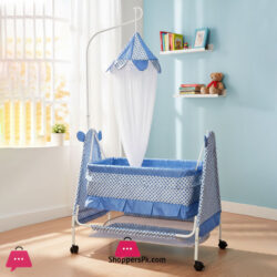 Bambino Moon N Bear Baby Cradle - High Quality Fancy Gift Baby Sleeping Cot - 877