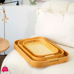 Bamboo 3-Piece Tray