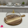 Bamboo Base Cake Dish with Acrylic Lid