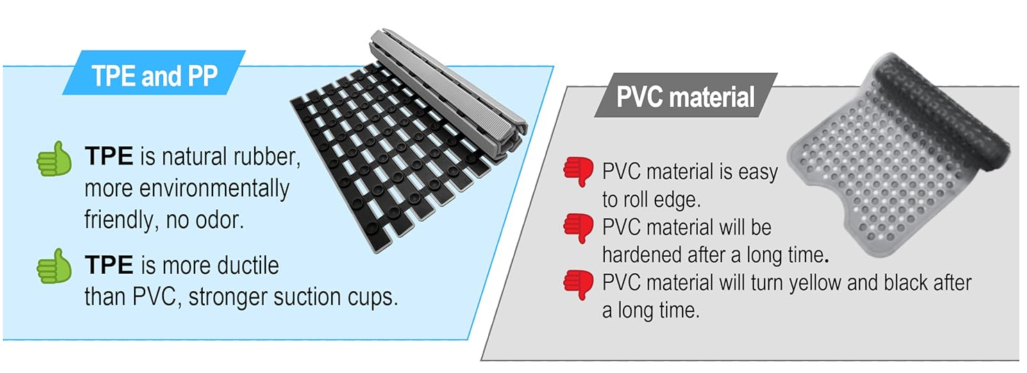Bath Tub Shower Mat Non Slip Bathtub Mats For Bathroom Anti Slip Shower Mat With Drain Hole 22 Bath Tub Shower Mat Non Slip Bathtub Mats For Bathroom Anti Slip Shower Mat With Drain Hole