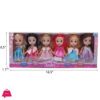 Beautiful Fashionable Mini Doll 6Inch Pack of 6